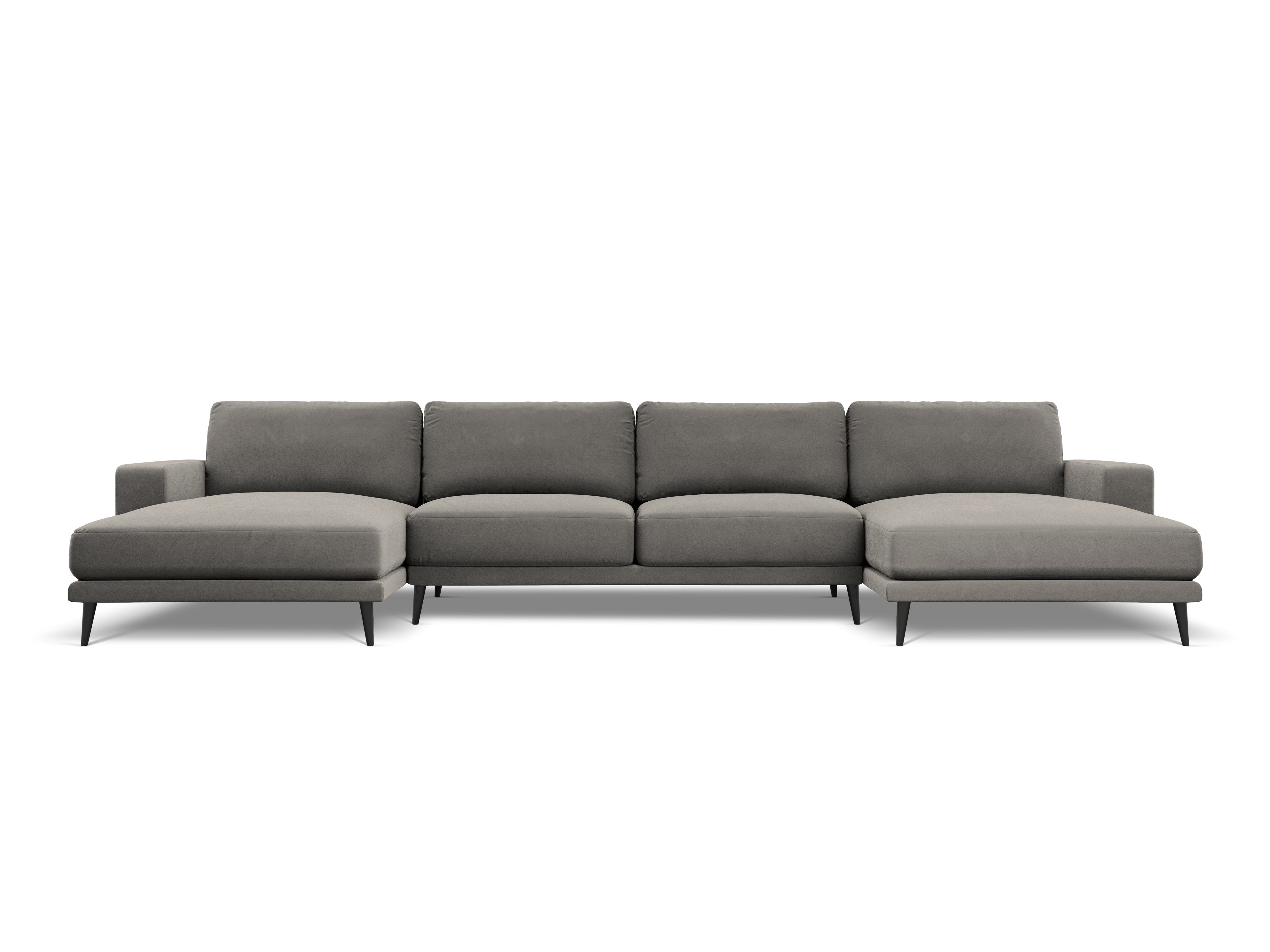 Velvet Panoramic Sofa, "Kylie", 6 Seats, 302x160x80
Made in Europe, Micadoni, Eye on Design