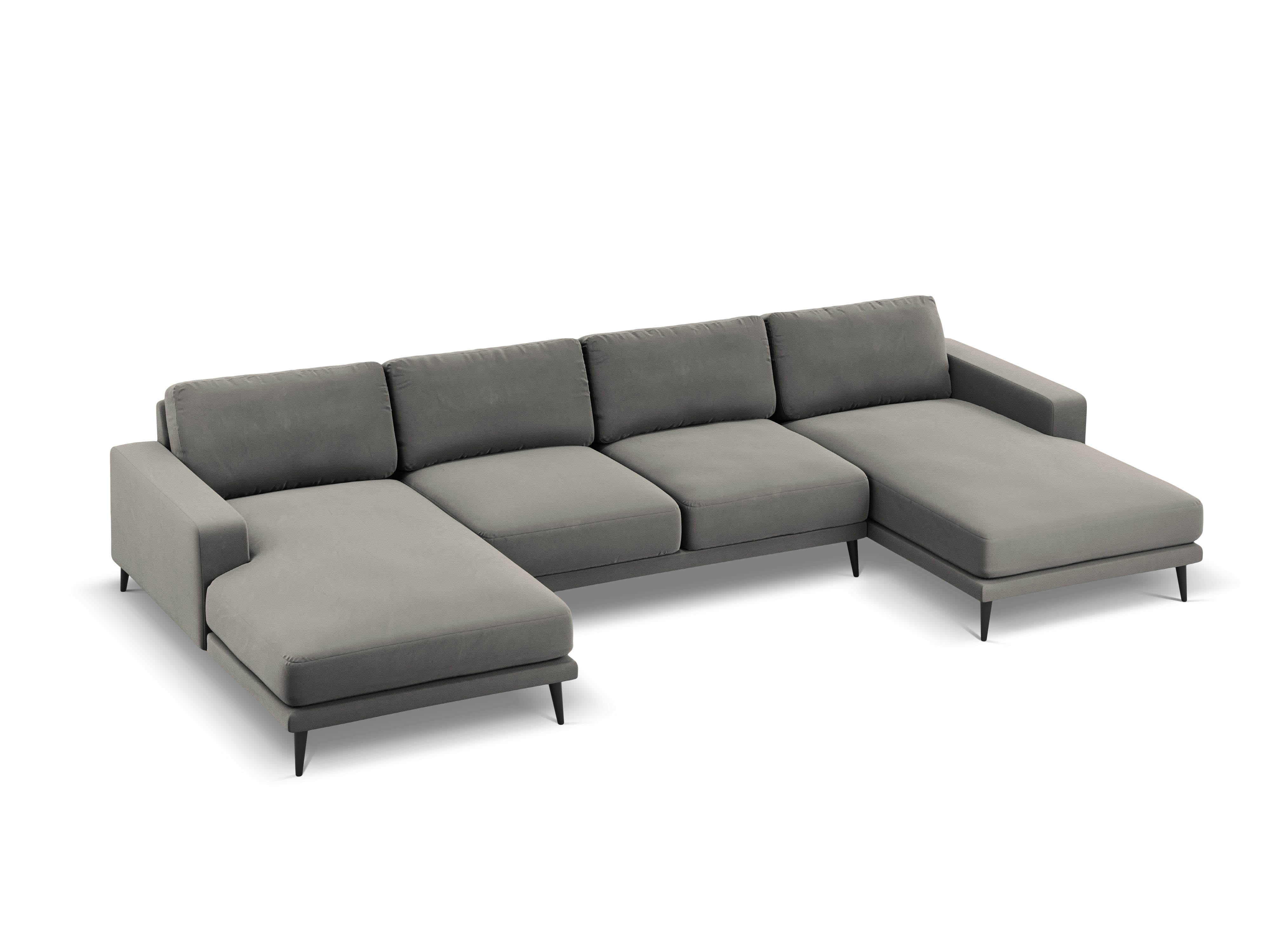 Velvet Panoramic Sofa, "Kylie", 6 Seats, 302x160x80
Made in Europe, Micadoni, Eye on Design