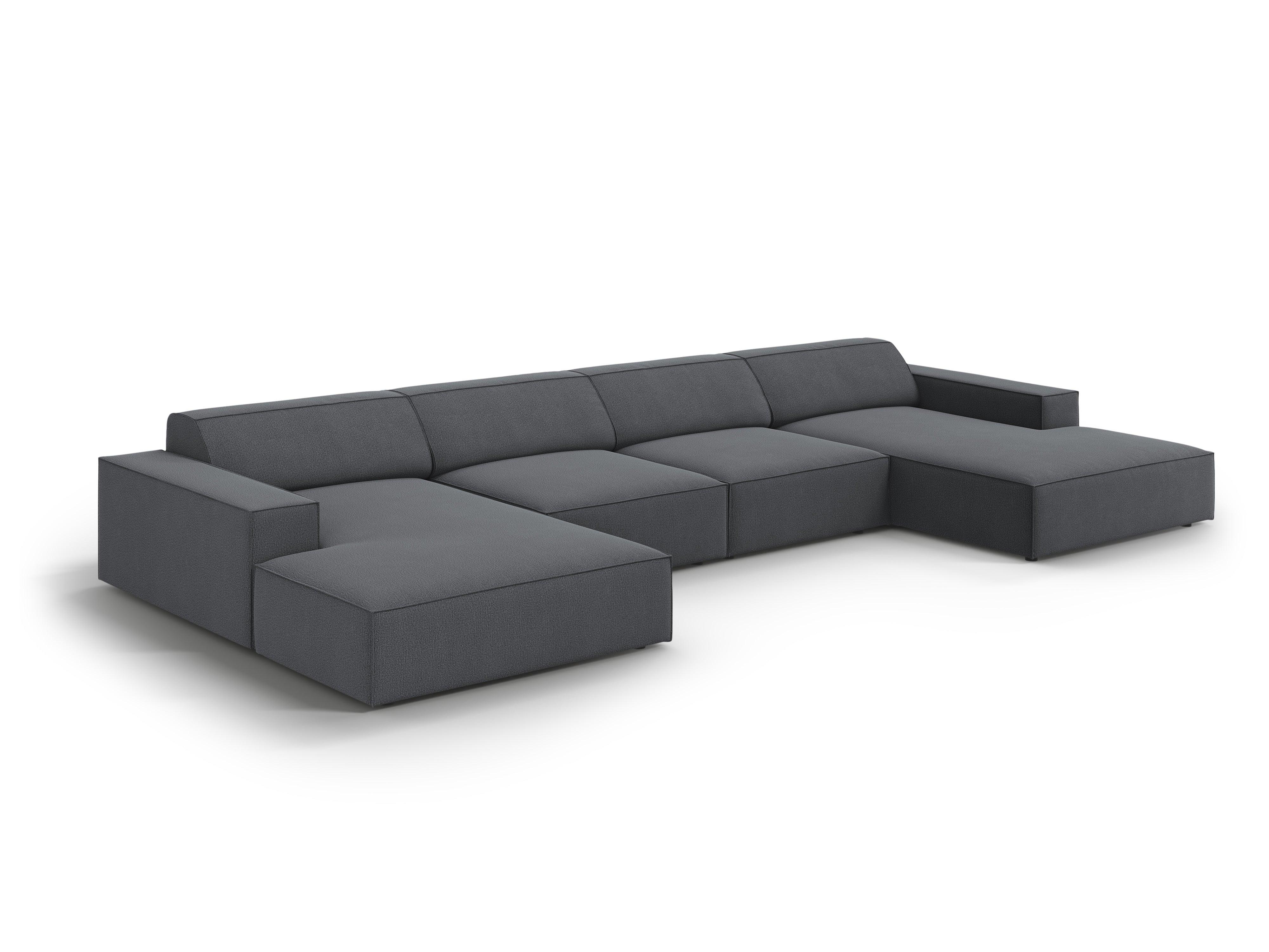 Sofa panoramiczna JODIE ciemnoszary Micadoni    Eye on Design