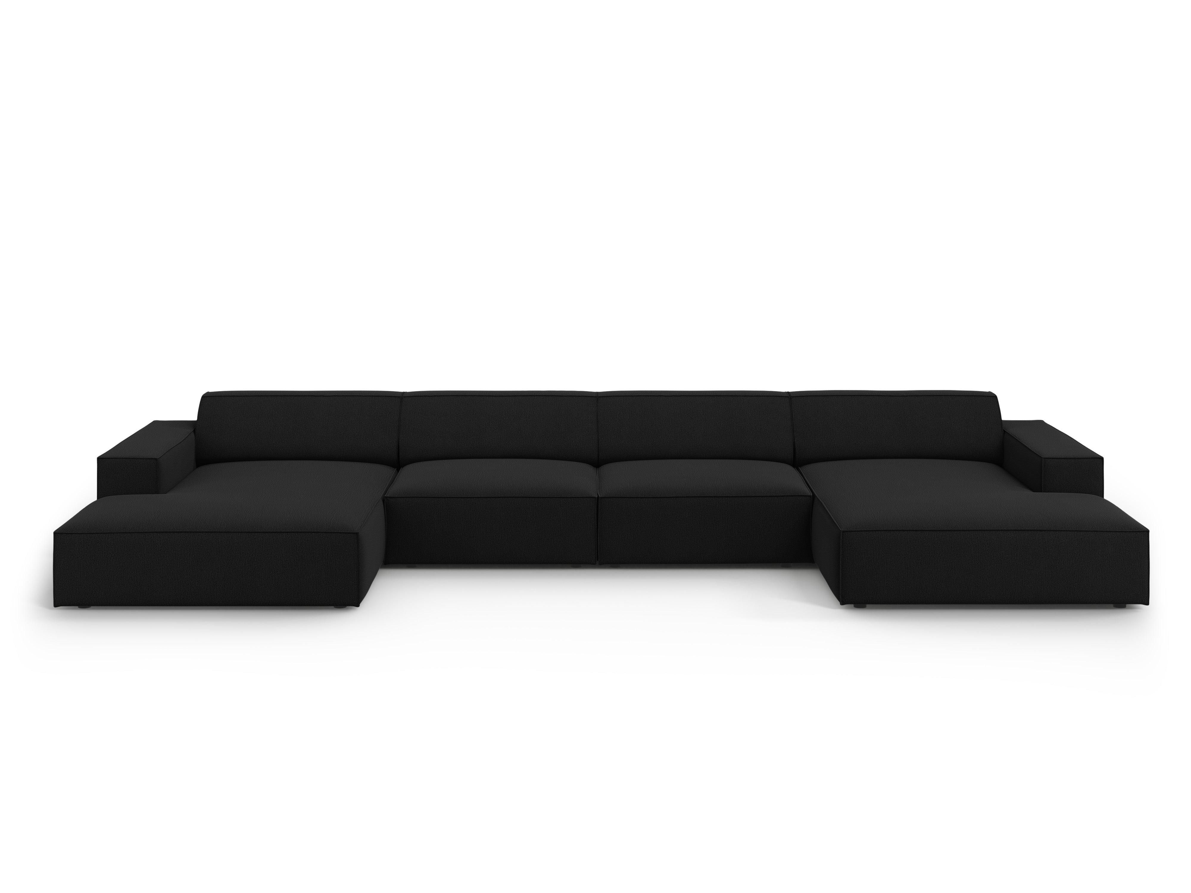 Sofa panoramiczna JODIE czarny Micadoni    Eye on Design