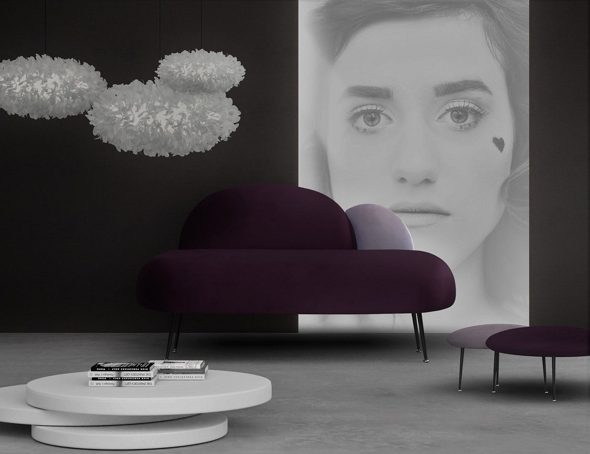 Mini sofa PLUM 2 purple, Happy Barok, Eye on Design