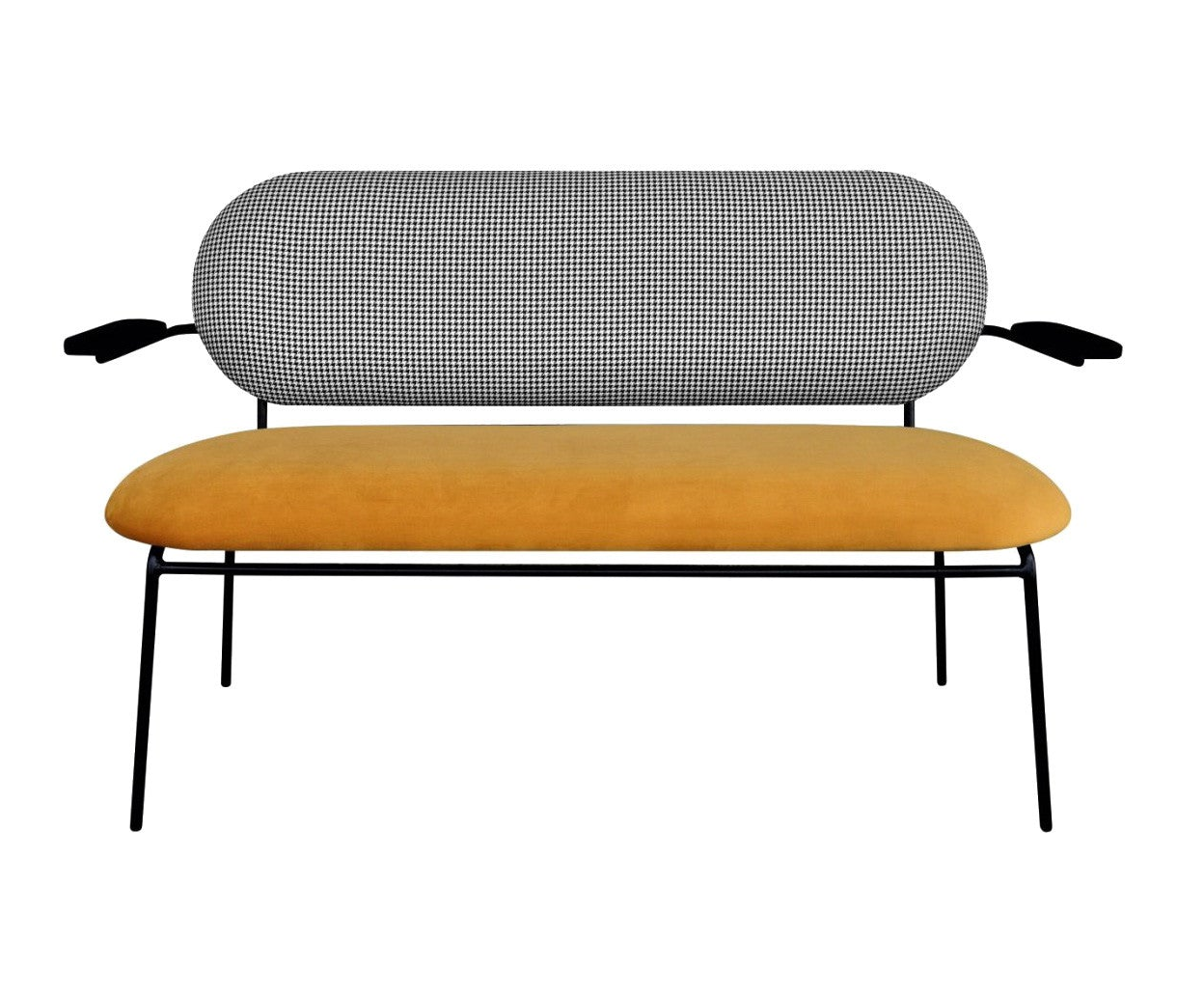 ANATOL bench with yellow seat, Happy Barok, Eye on Design
