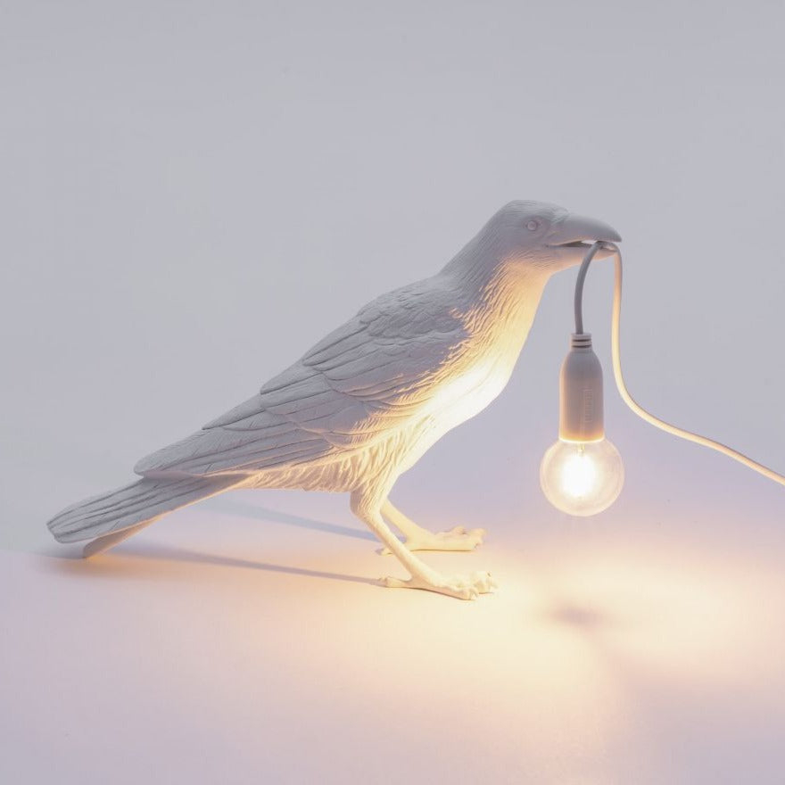 BIRD WAITING Lampe weiß