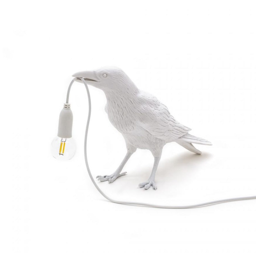 Bird Waiting is a unique lamp that looks like a white raven. This bizarre bird will allow the lighting of the selected place in a very original and eye -catching way. The possibility of choosing a personalized bulb makes it found in every room. From the living room to the bedroom. Making a resin means that it will like the Scandinavian interiors especially with interiors.