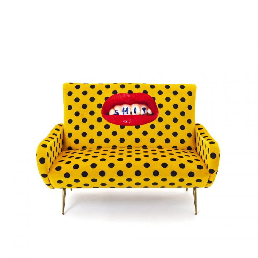 2-seater sofa SHIT yellow