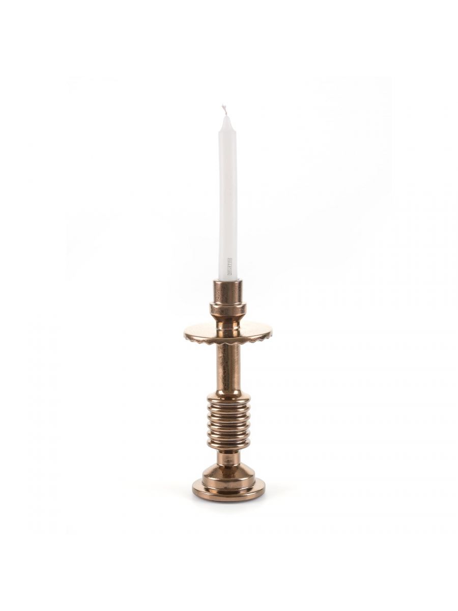 TRANSMISSION MACHINE COLLECTION candle holder #3 metallized