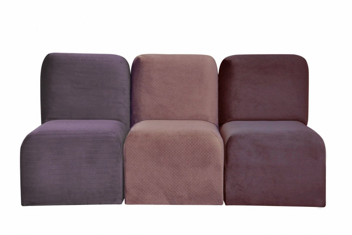 SIME modular sofa maroon