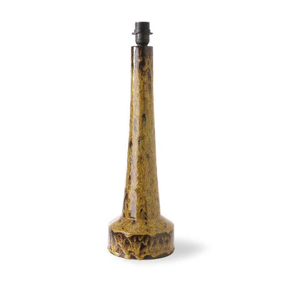 Retro lamp base in mustard stone, HKliving, Eye on Design
