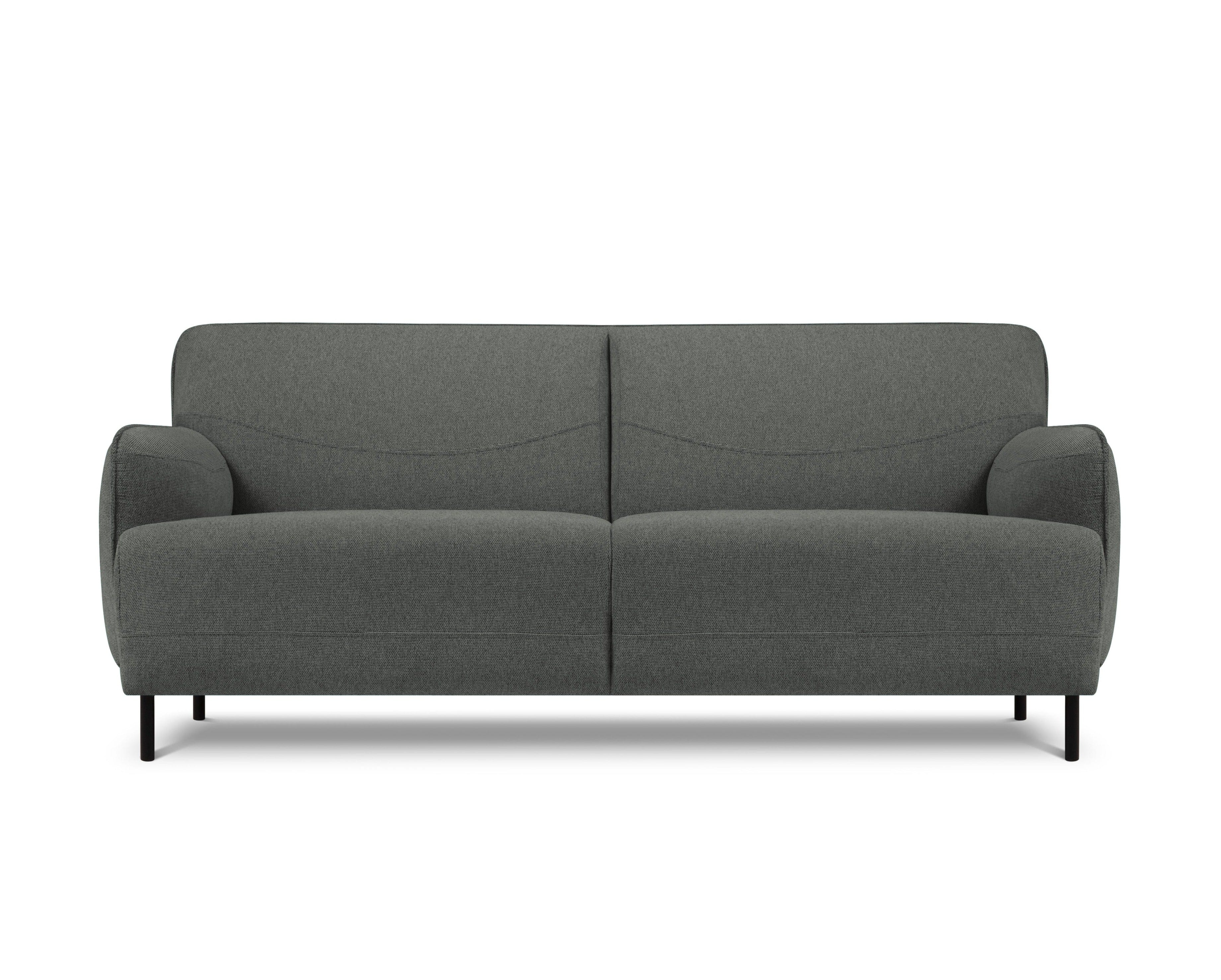 Sofa, "Neso", 2 Seats, 175x90x76
 ,Grey,Black Metal, Windsor & Co, Eye on Design