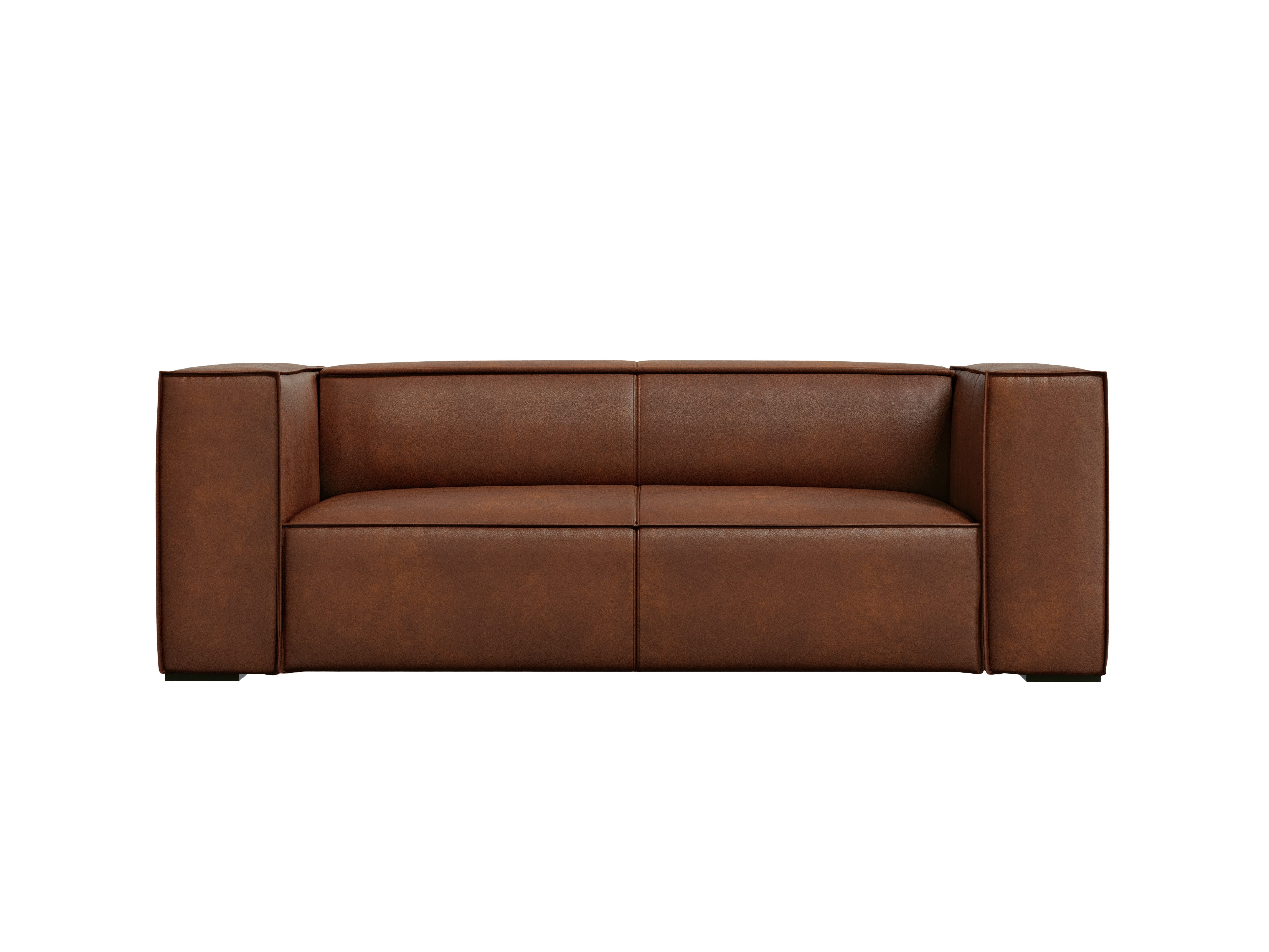 Sofa skórzana 2-osobowa MADAME brązowy, Windsor & Co, Eye on Design