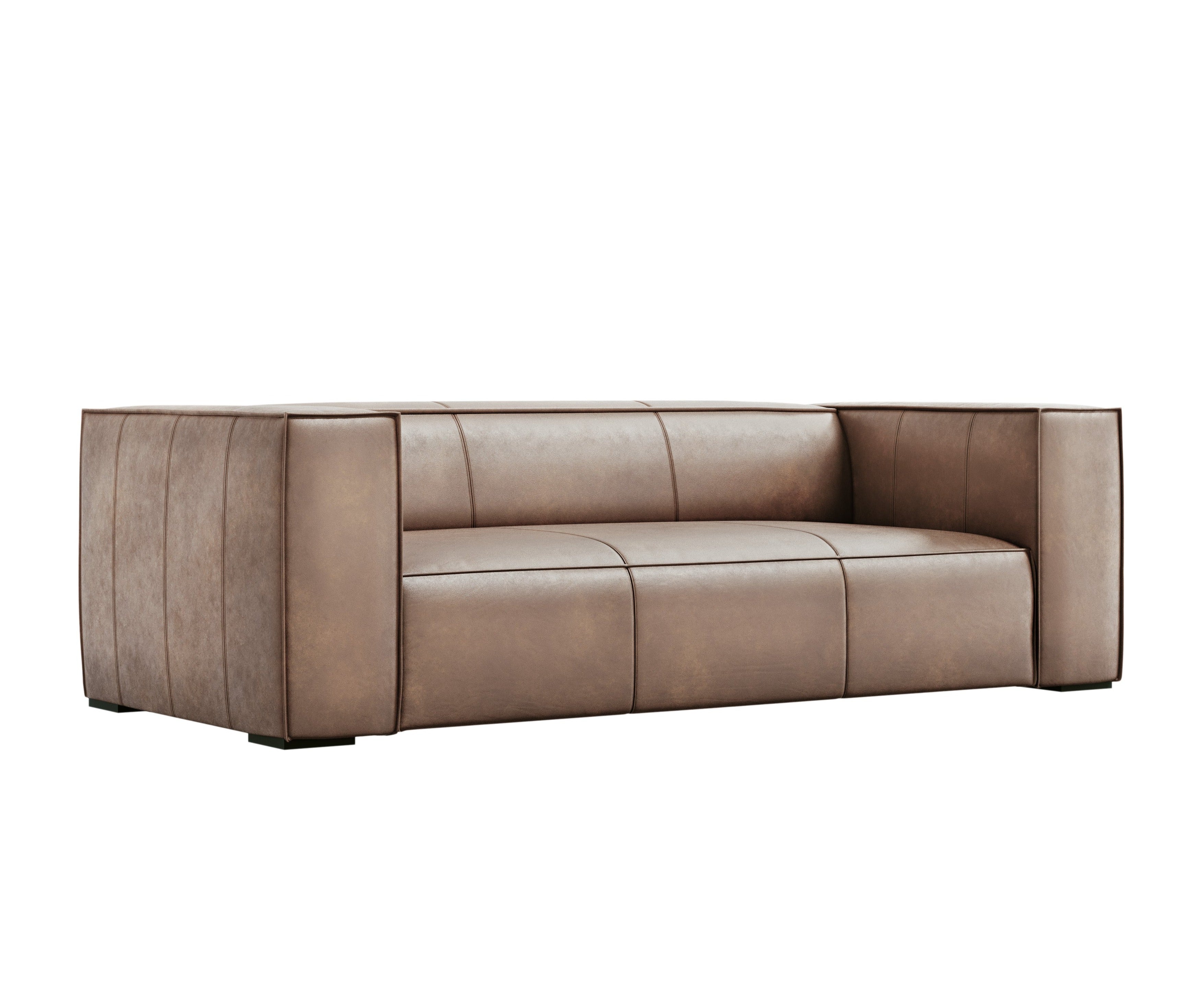 Sofa skórzana 3-osobowa MADAME beżowy, Windsor & Co, Eye on Design