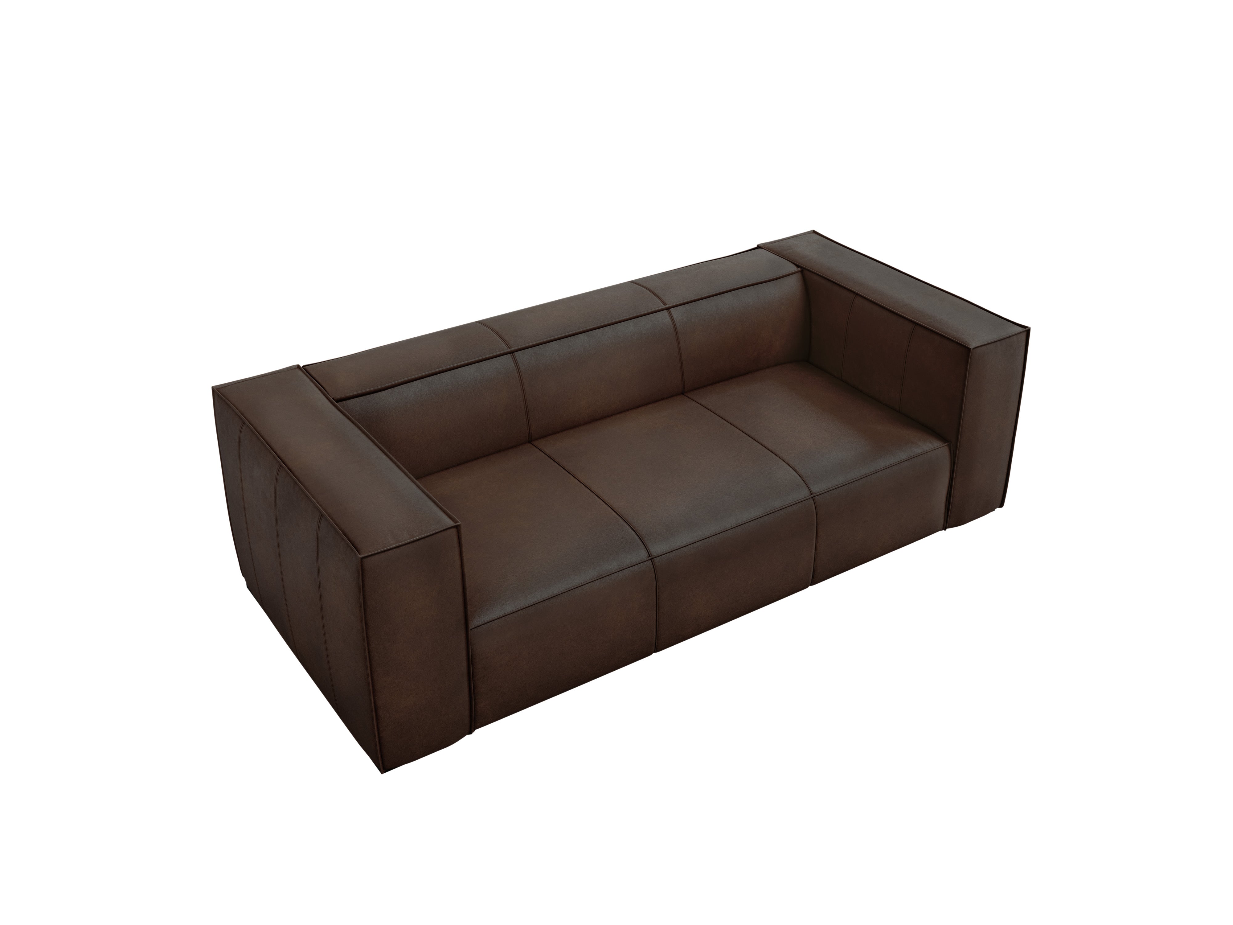 Sofa skórzana 3-osobowa MADAME czekoladowy brąz, Windsor & Co, Eye on Design