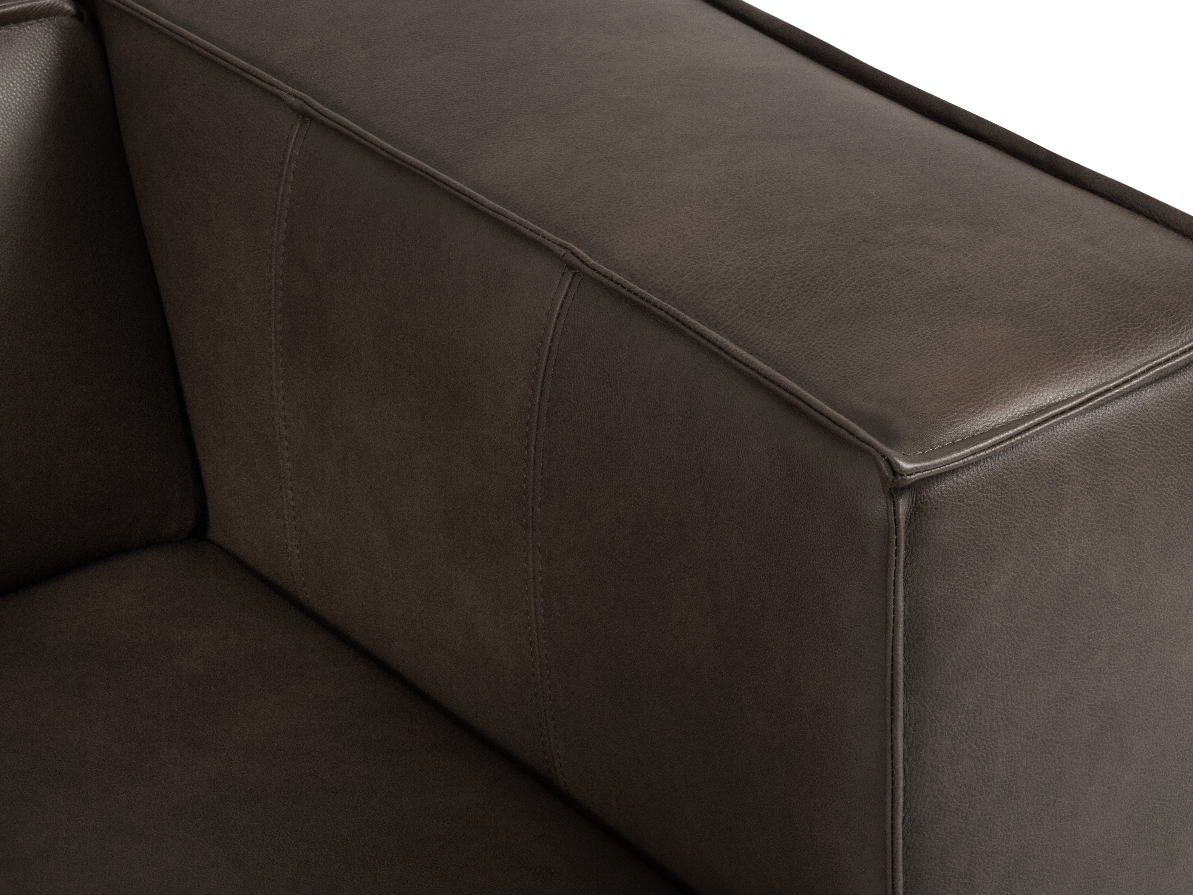 Sofa narożna skórzana MADAME oliwkowy brąz, Windsor & Co, Eye on Design