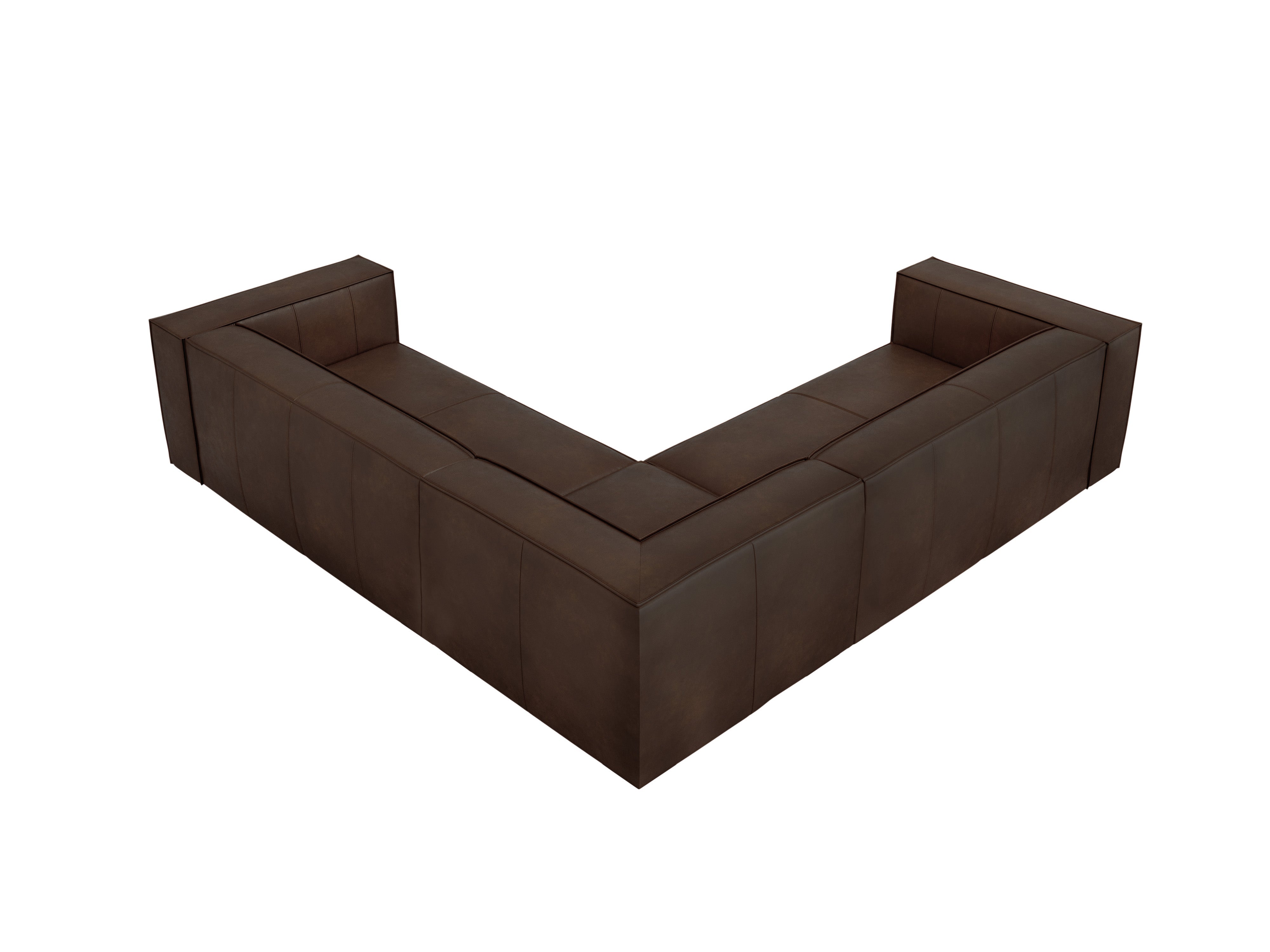 Sofa narożna skórzana MADAME czekoladowy brąz, Windsor & Co, Eye on Design