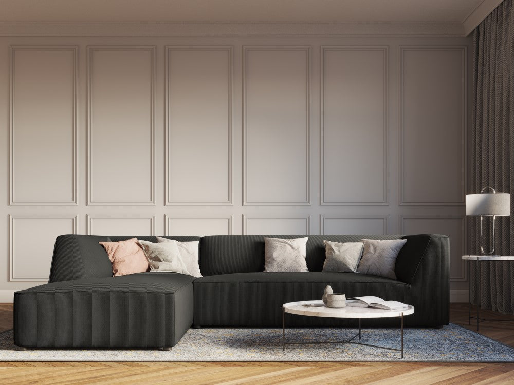 A corner for elegant interiors dark gray