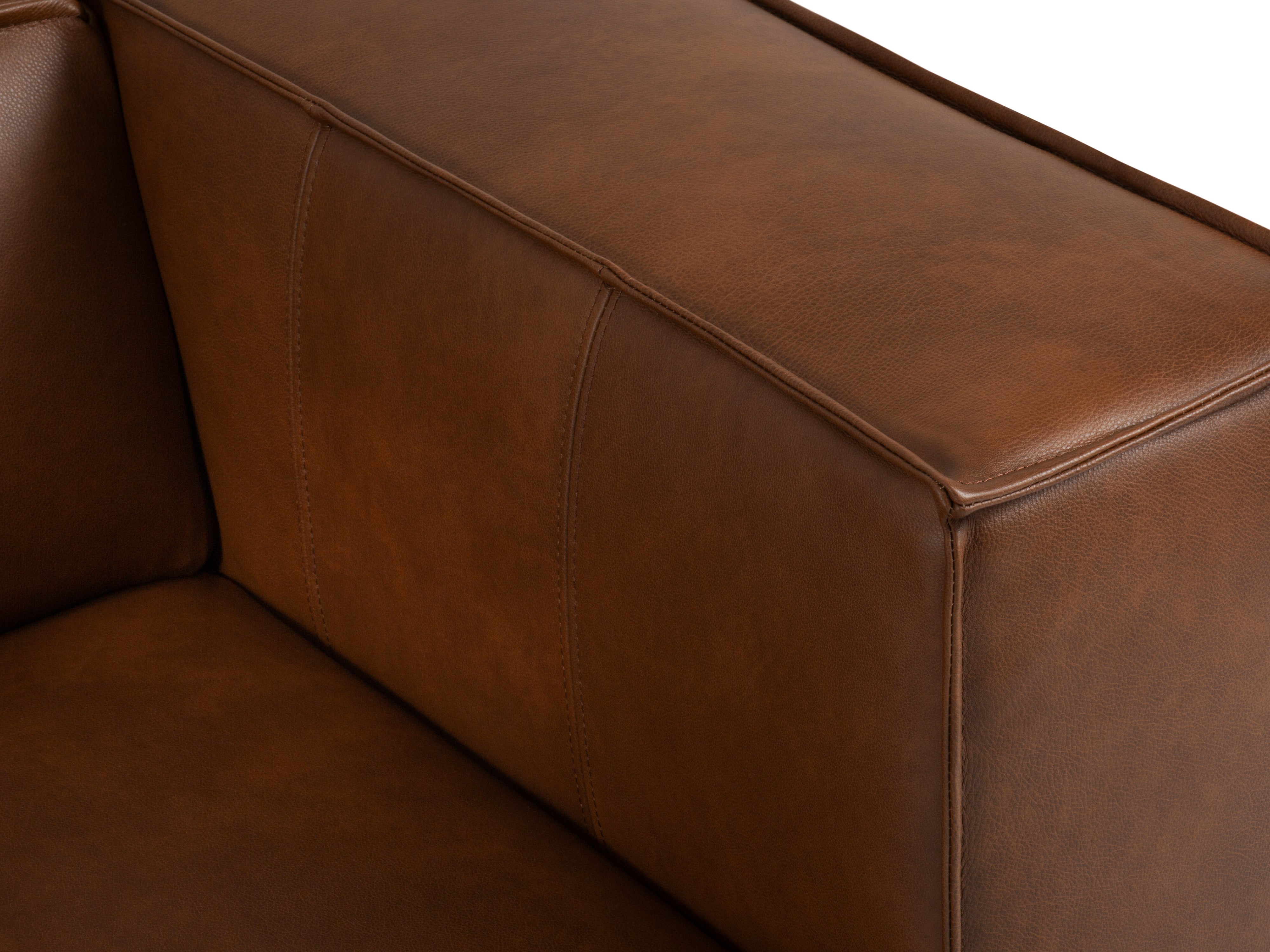 Narożnik skórzany panoramiczny lewostronny MADAME brązowy, Windsor & Co, Eye on Design