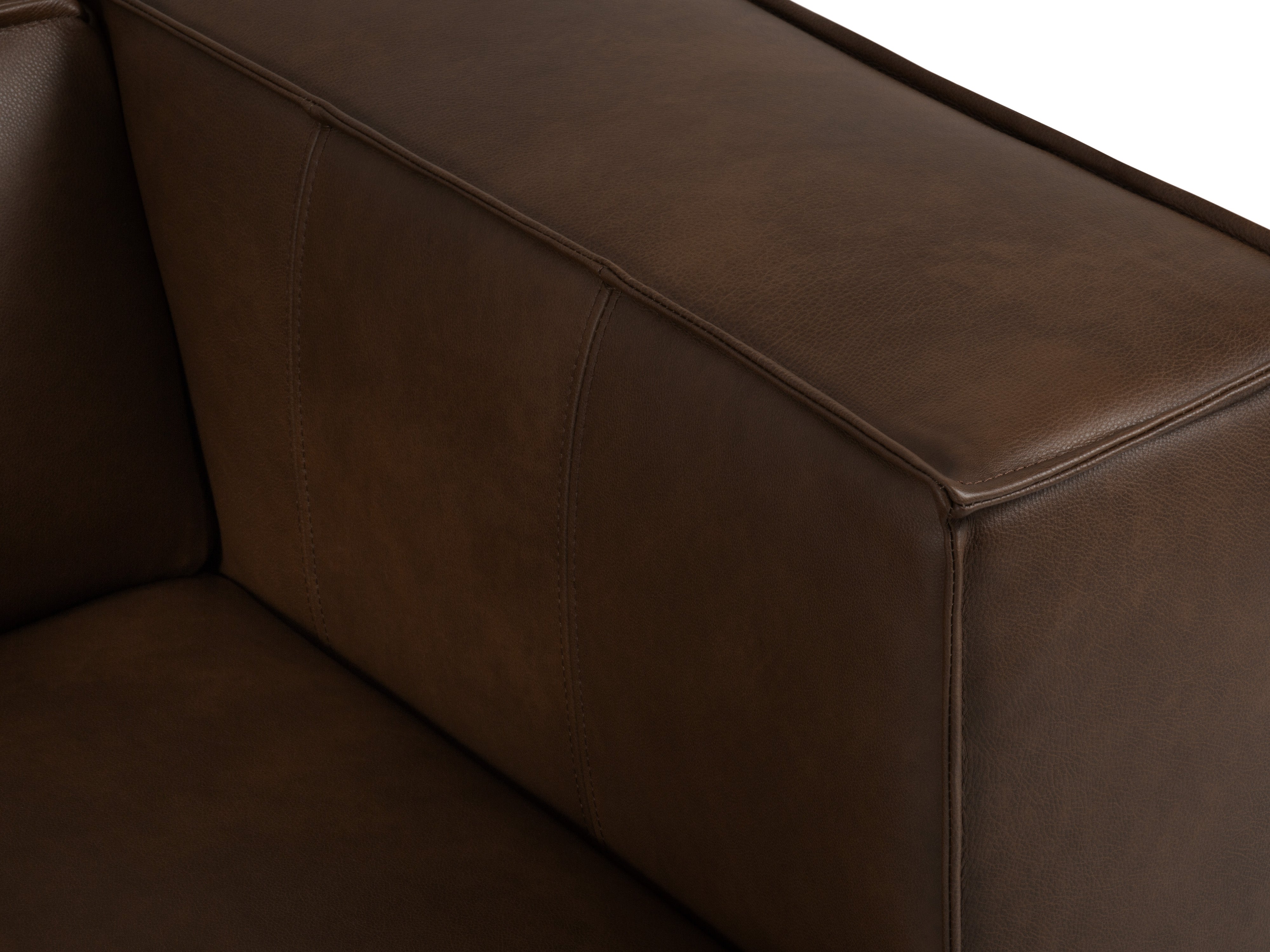 Narożnik skórzany panoramiczny prawostronny MADAME czekoladowy brąz, Windsor & Co, Eye on Design