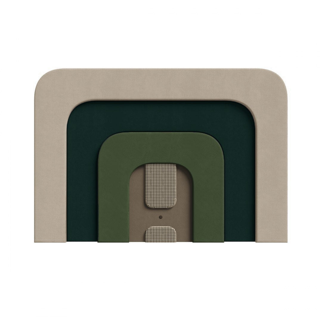 Headrest PLUM 4 green with beige, Happy Barok, Eye on Design