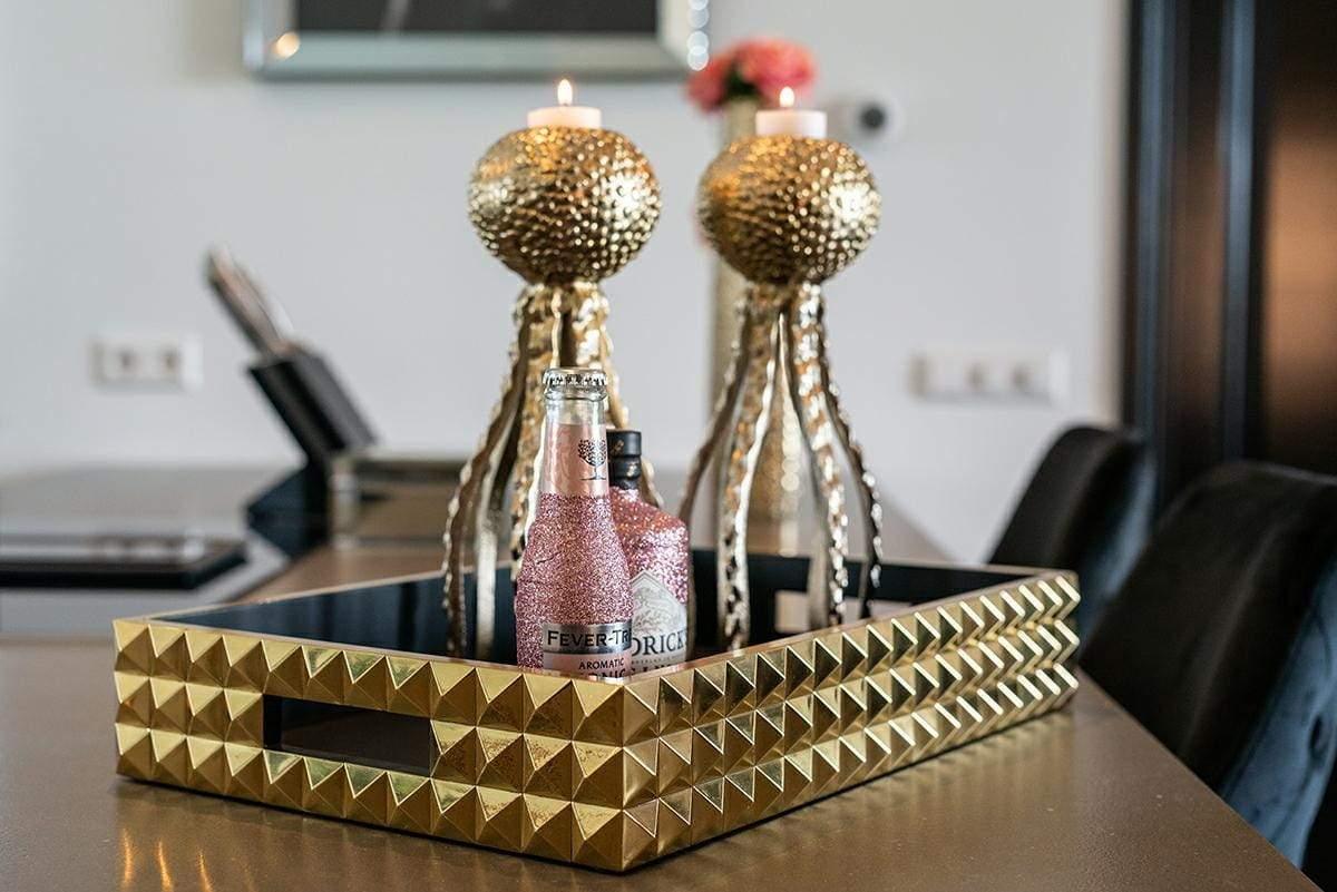 ACERRA gold candle holder, Richmond Interiors, Eye on Design