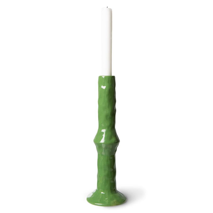Ceramic candle holder EMERALDS M green, HKliving, Eye on Design