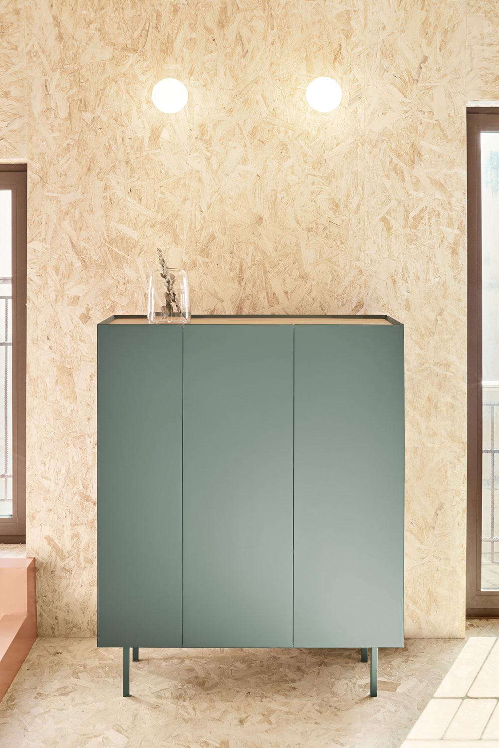 ARISTA high chest of drawers green - Eye on Design