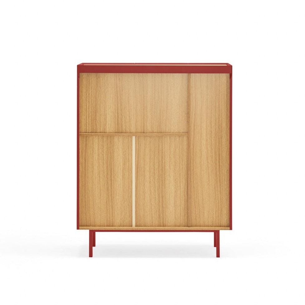 ARISTA high chest of drawers red - Eye on Design