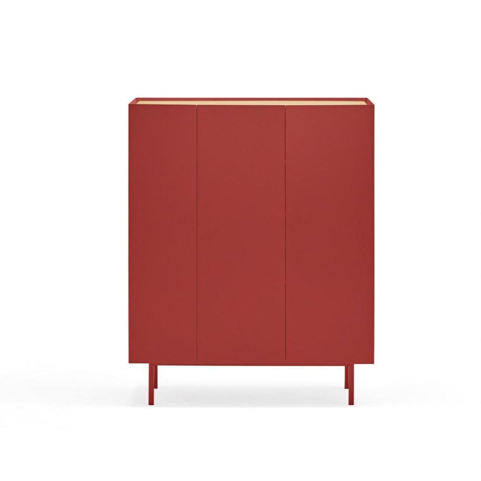 ARISTA high chest of drawers red - Eye on Design