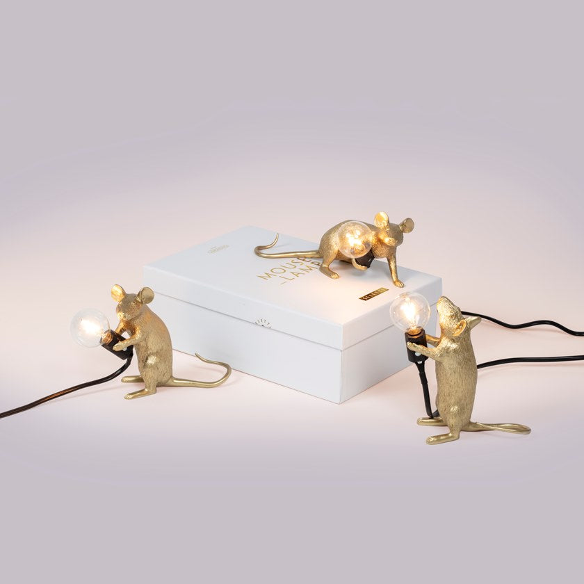 MOUSE STEP Lampe Gold