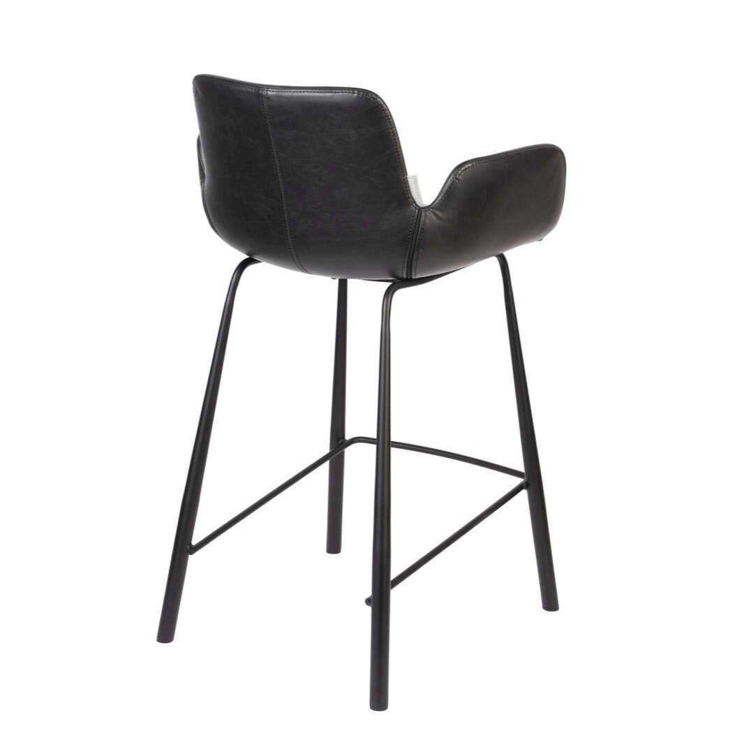 Bar chair BRIT eco leather black - Eye on Design