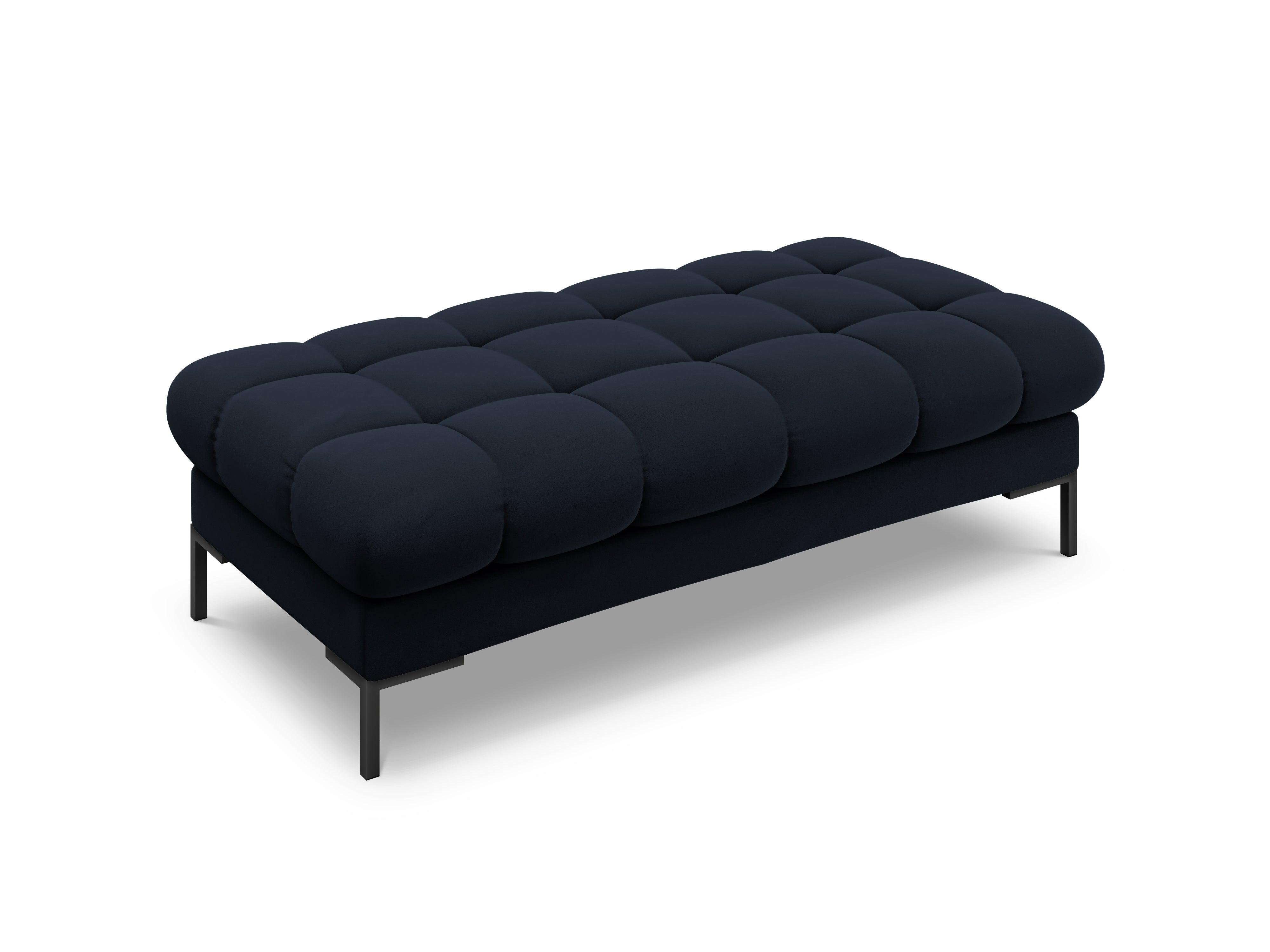 Bench velvet BALI dark blue with black base - Eye on Design