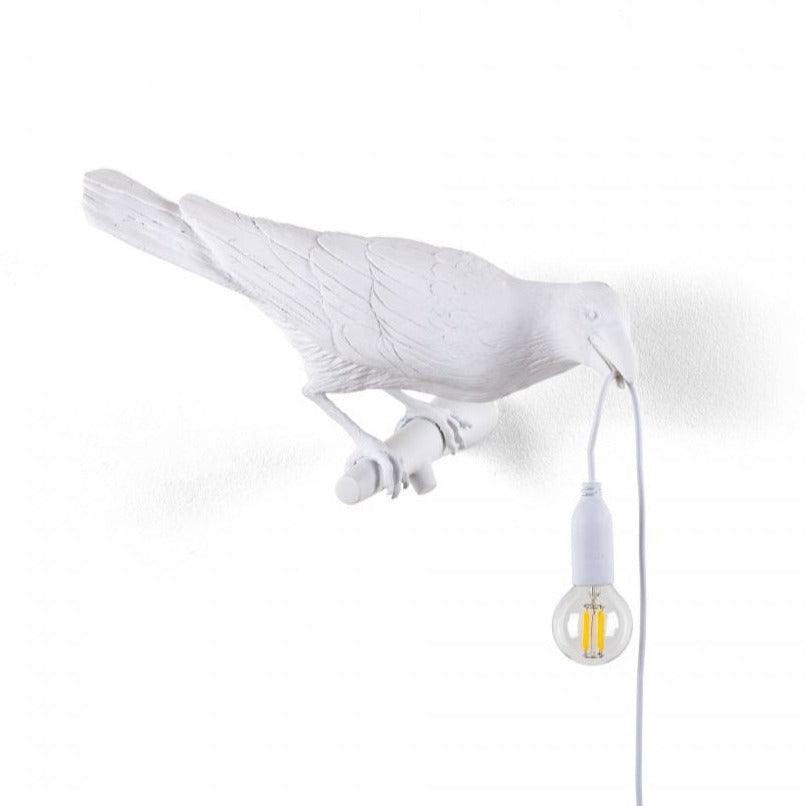 BIRD LOOKING RIGHT outdoor lamp white - Eye on Design