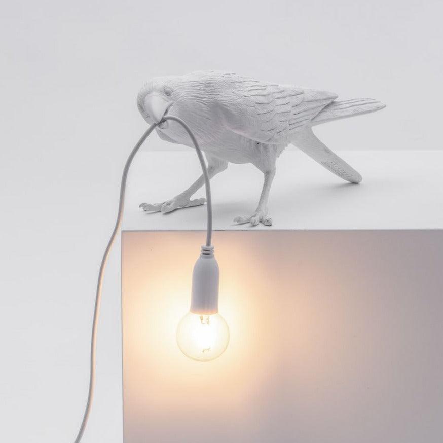 BIRD PLAYING lamp white - Eye on Design