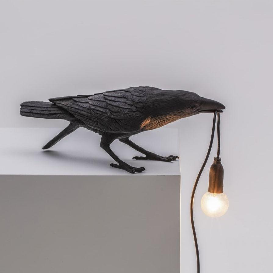 BIRD PLAYING outdoor lamp black - Eye on Design