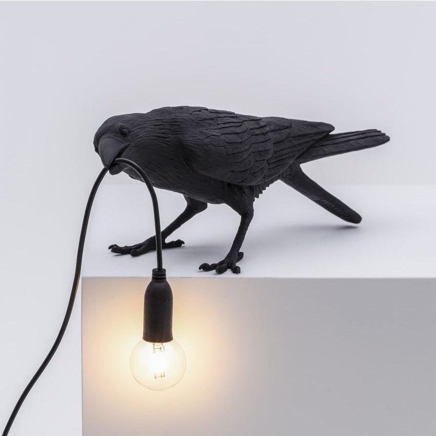 BIRD PLAYING outdoor lamp black - Eye on Design