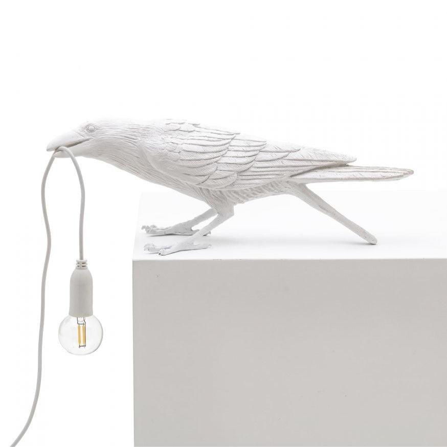 BIRD PLAYING outdoor lamp white - Eye on Design