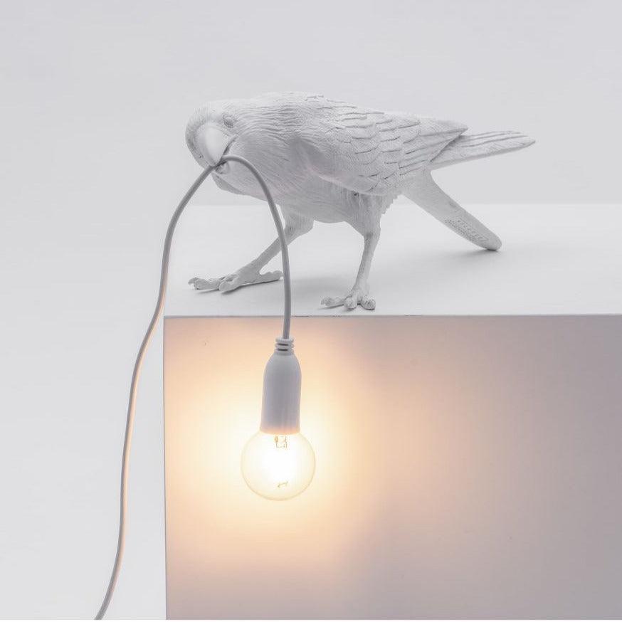 BIRD PLAYING outdoor lamp white - Eye on Design
