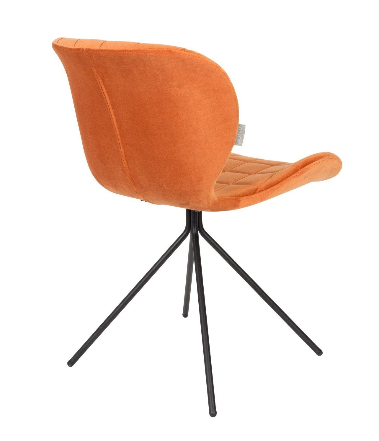 OMG VELVET chair orange, Zuiver, Eye on Design