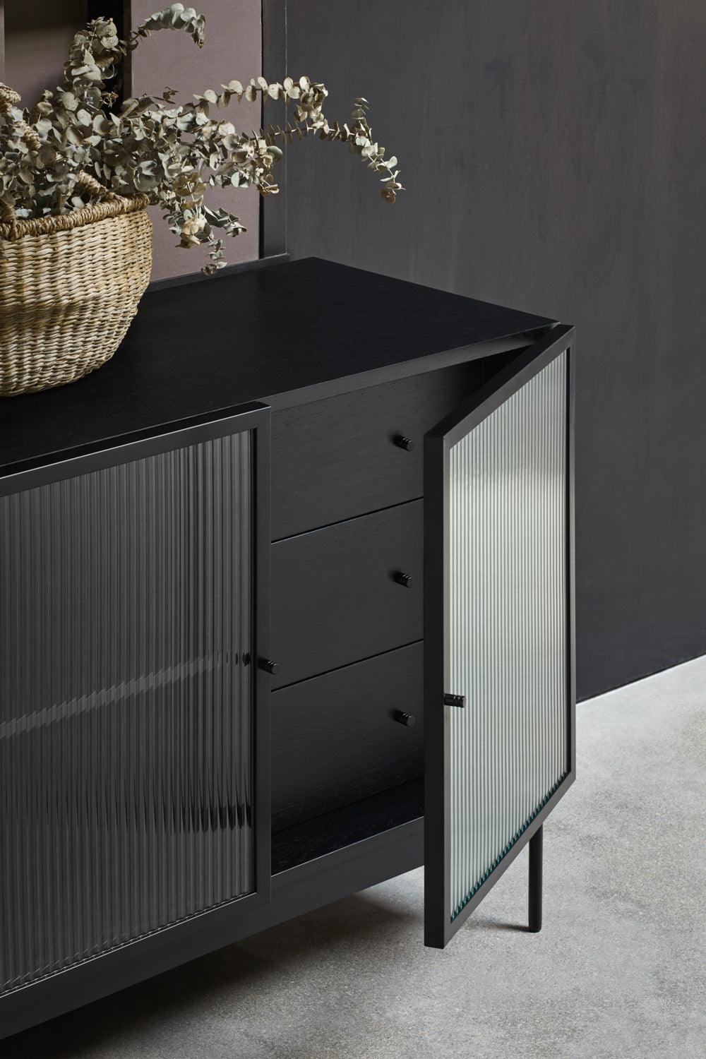 BLUR chest of drawers black - Eye on Design