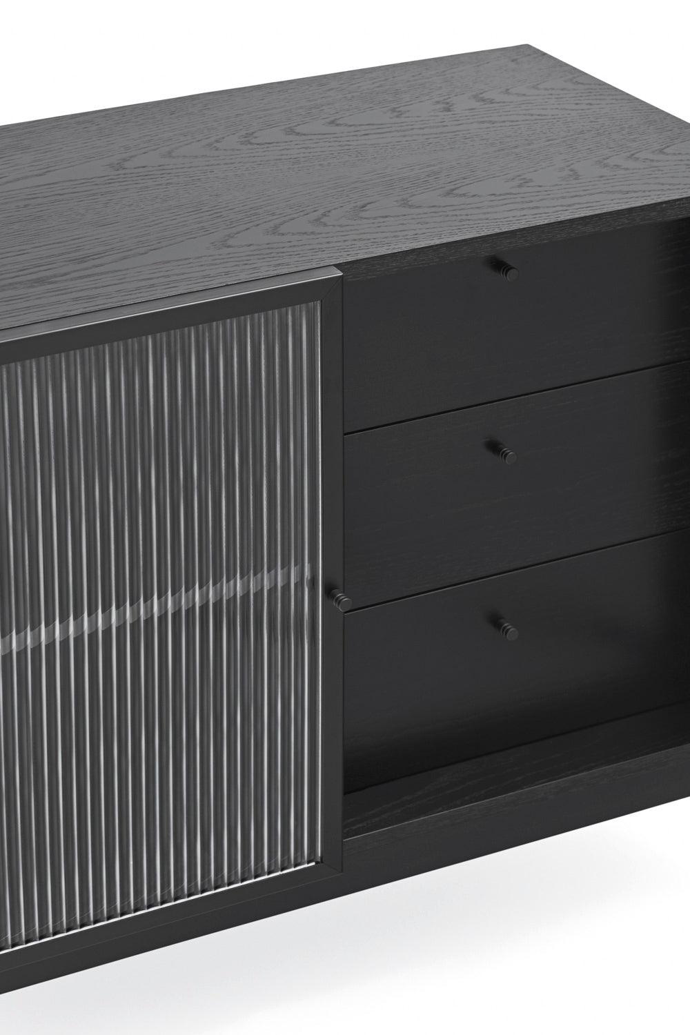 BLUR chest of drawers black - Eye on Design