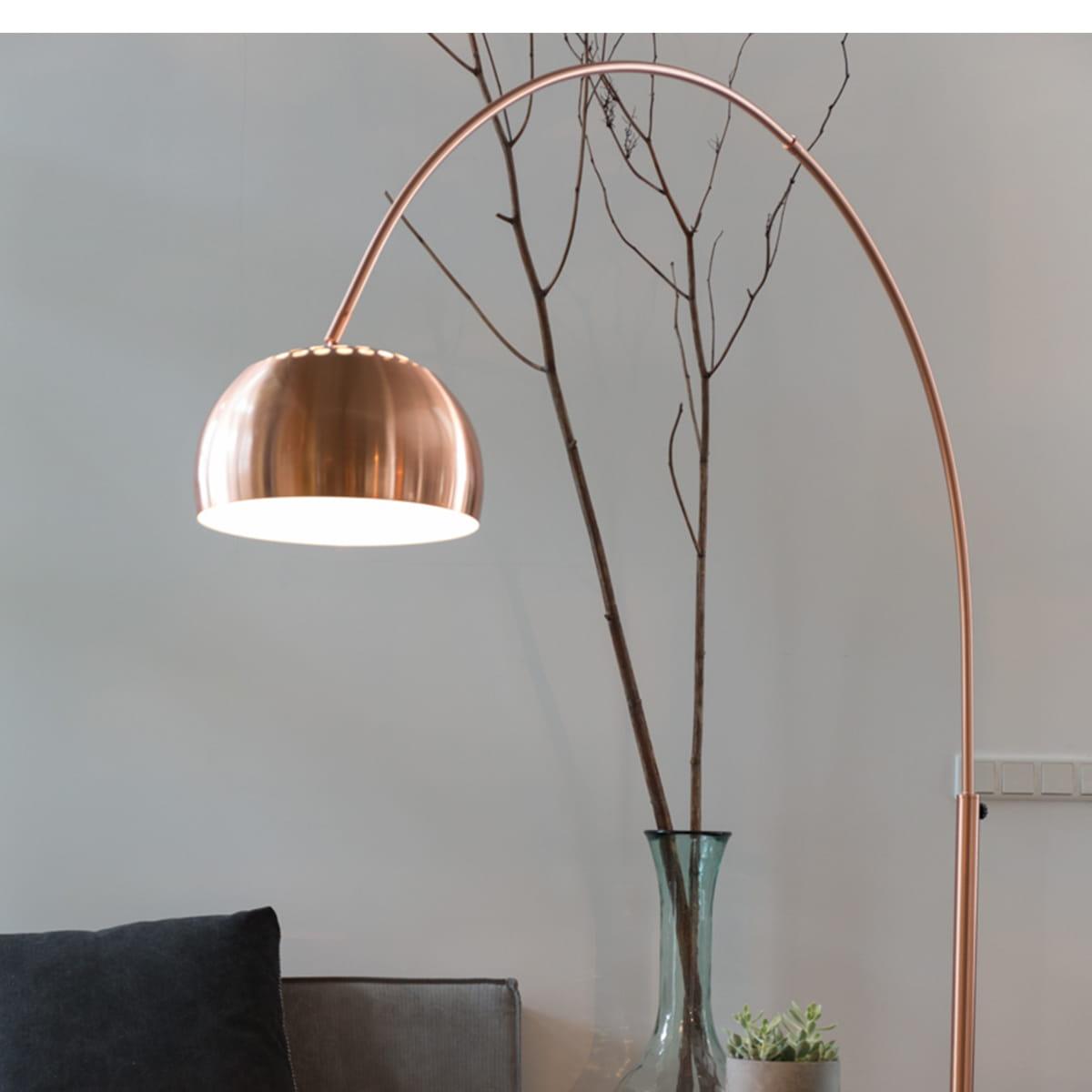 BOW floor lamp copper, Zuiver, Eye on Design