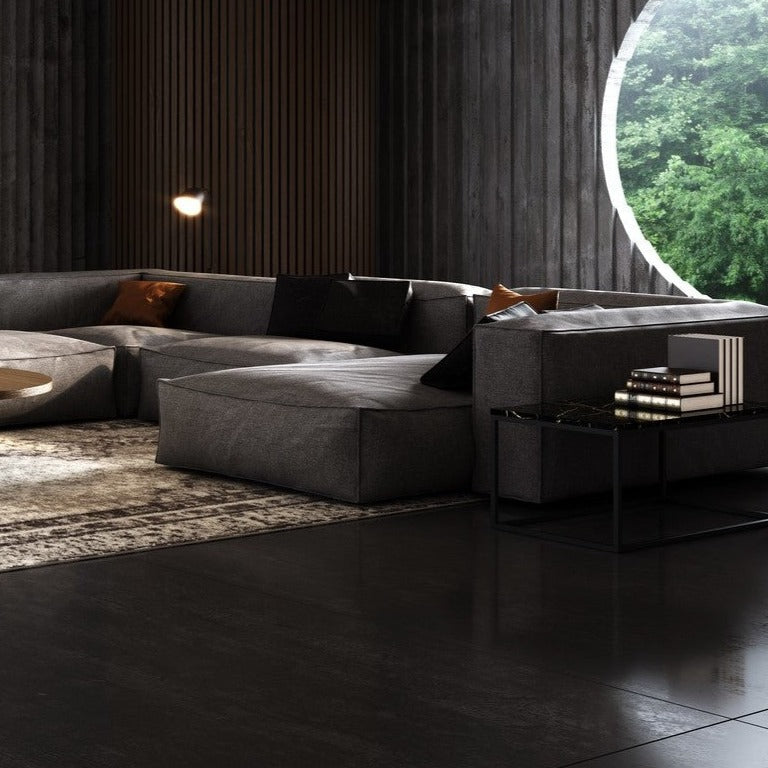 Modular sofa NOI C++ corner element with high armrest, Absynth, Eye on Design