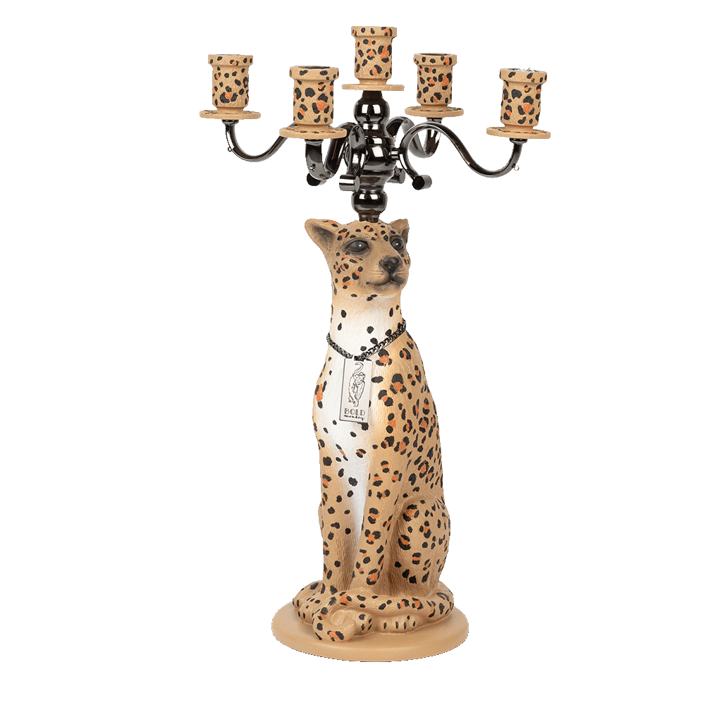 Candleholder PROUDLY CROWNED PANTHER cents - Eye on Design