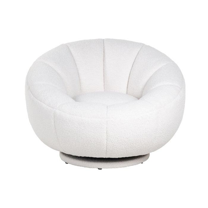 CATANIA swivel armchair white - Eye on Design