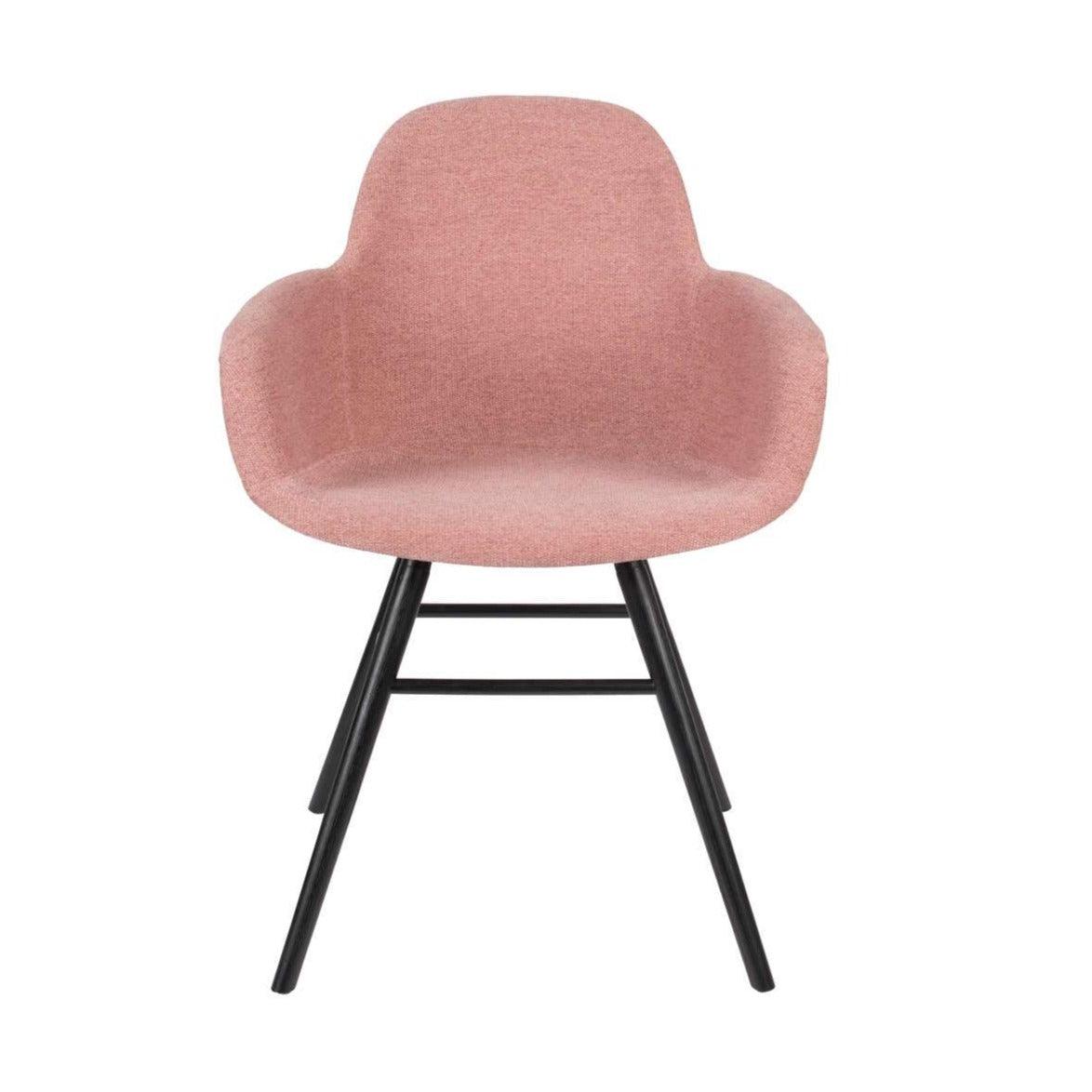 Chair with armrests ALBERT KUIP pink, Zuiver, Eye on Design