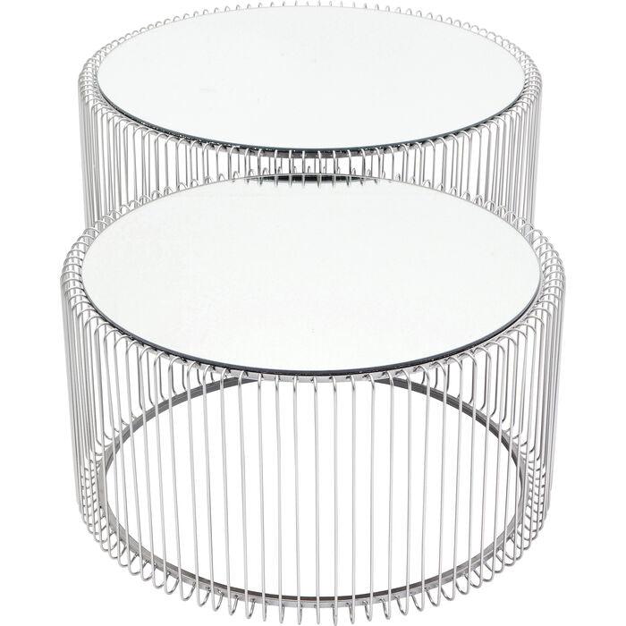 Coffee table set WIRE silver - Eye on Design