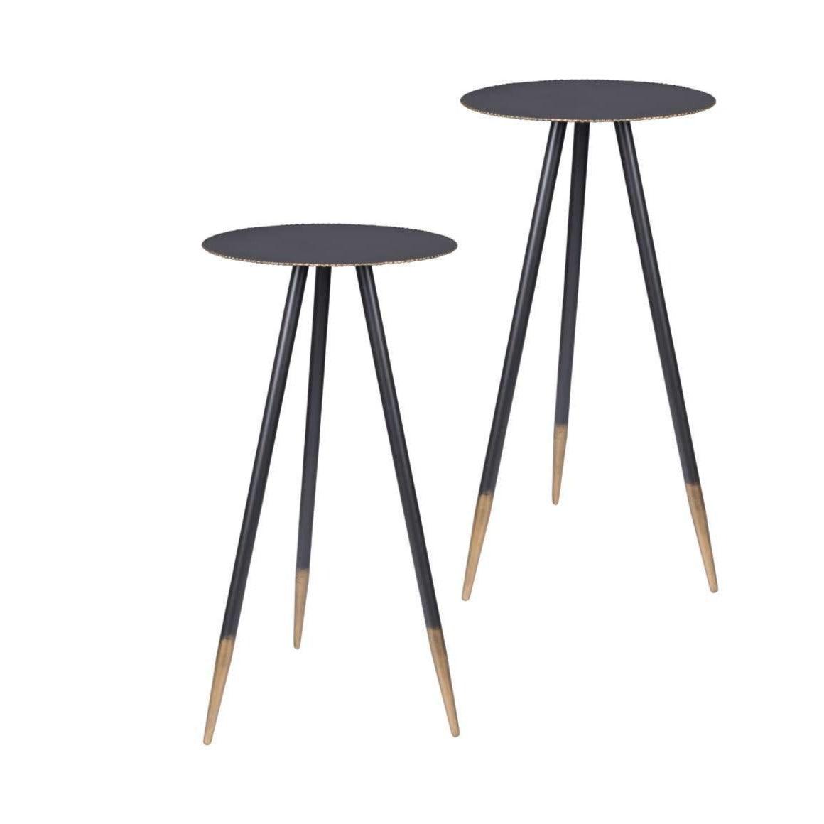 Coffee tables STALWART black high (2 pcs.) - Eye on Design