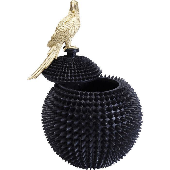 Dekoracyjny pojemnik PARROT czarny Kare Design    Eye on Design