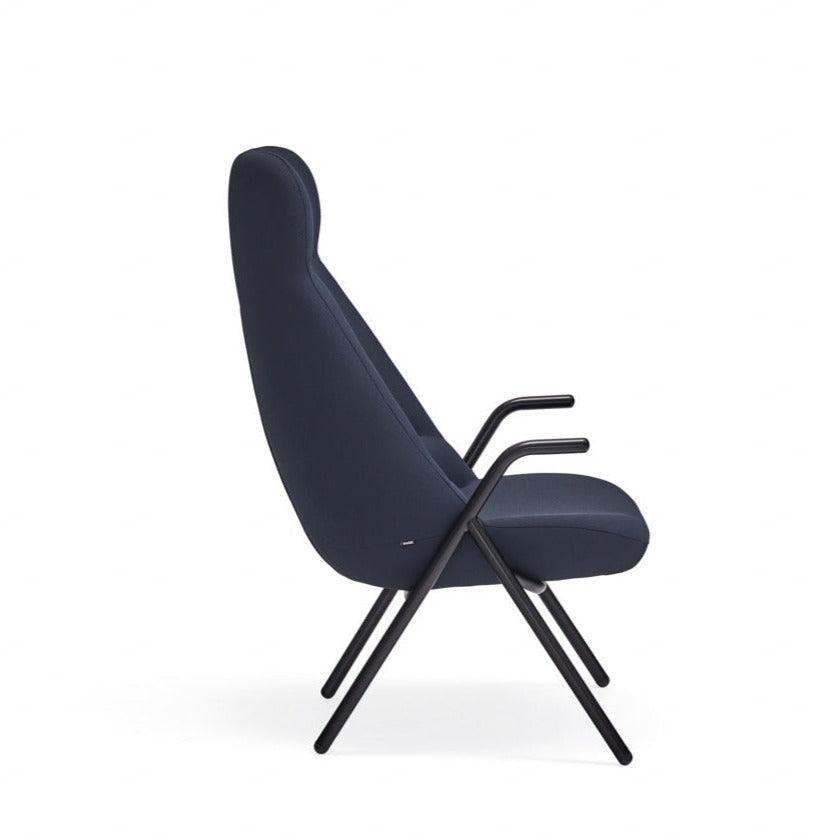 DINS high back armchair dark blue - Eye on Design