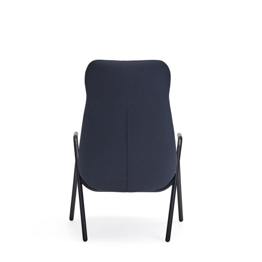 DINS high back armchair dark blue - Eye on Design