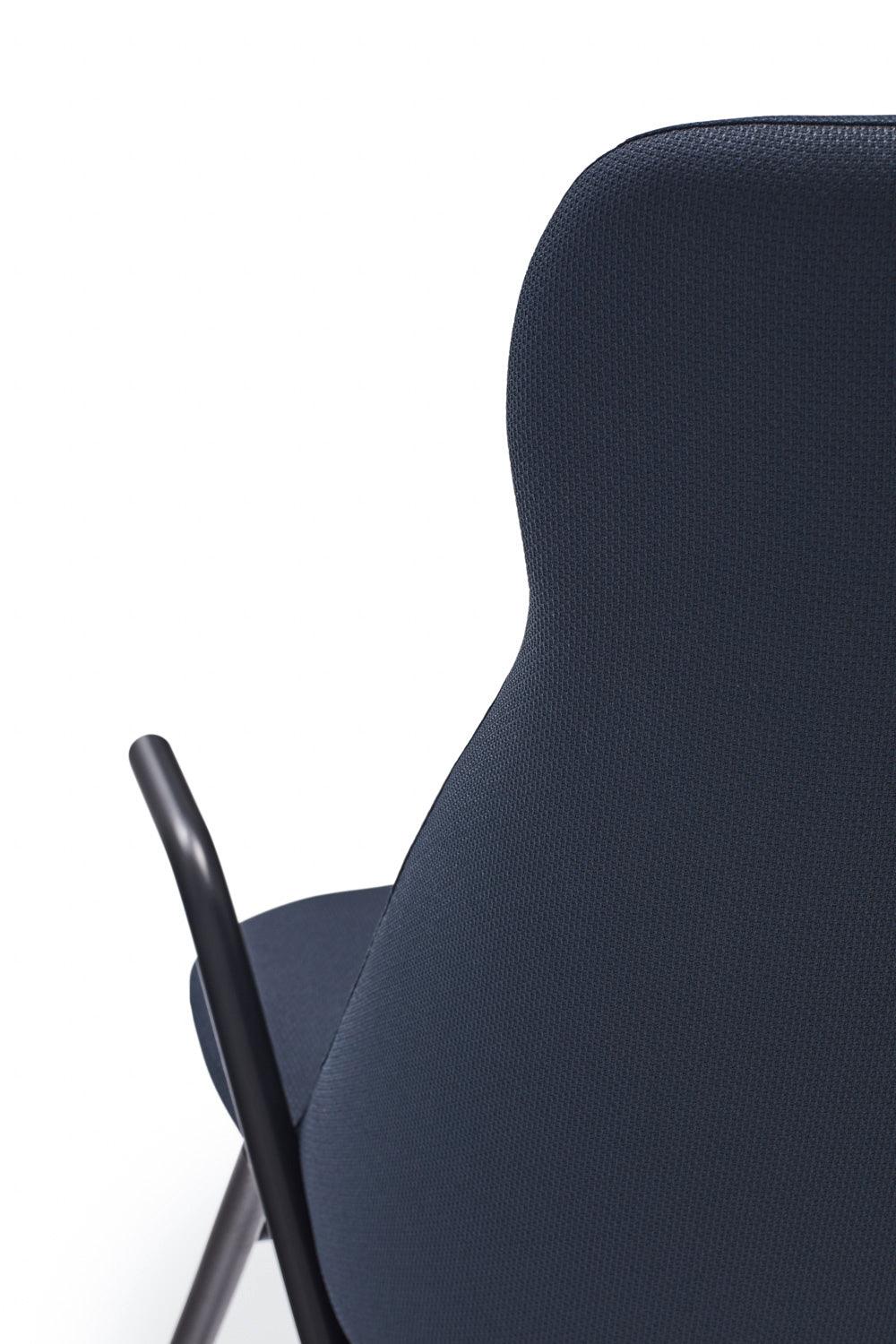 DINS high back armchair dark blue - Eye on Design